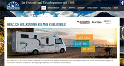 Desktop Screenshot of amb-reisemobile.com